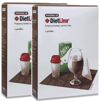 DietLine PROTEIN 20 proteinový kokteil  čoko - 2 balení